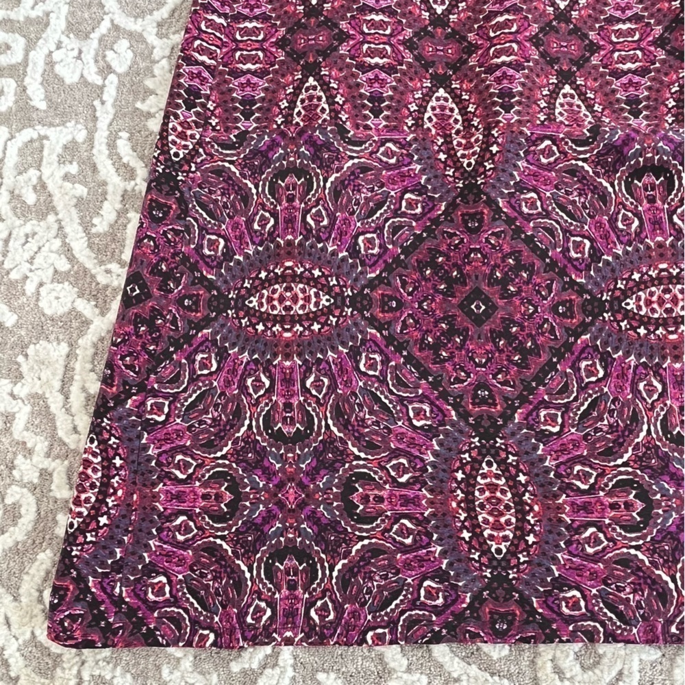 Cynthia Rowley 100% Silk Batik Print Midi Skirt - Picture 8 of 11